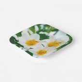 Witte leugens - symbool van de liefde papieren bordje (Gebogen)