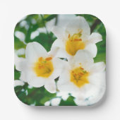 Witte leugens - symbool van de liefde papieren bordje (Voorkant)