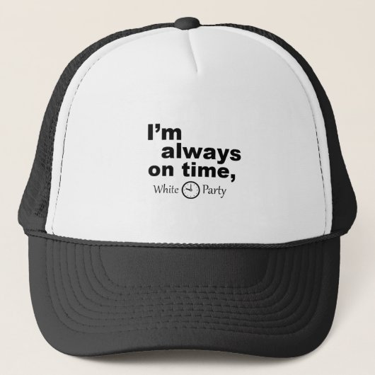 Witte leugens trucker pet (Voorkant)