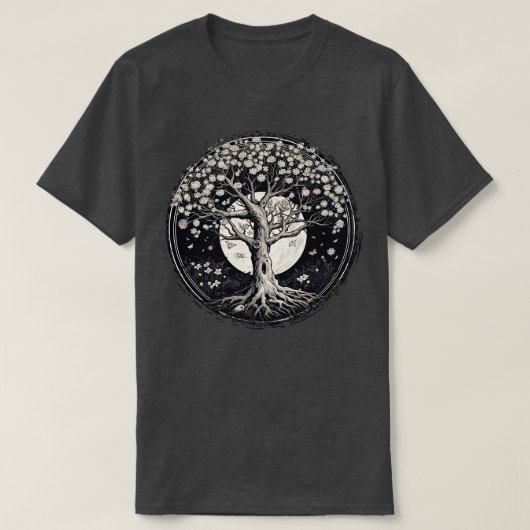 Witte Levensboom T-shirt (Design voorkant)