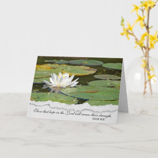 witte lib kaart (Gele Bloem)