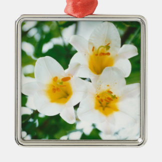 Witte lib - Lilium candidum Metalen Ornament