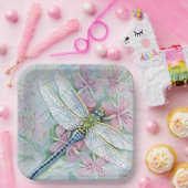 "Witte Libel" Papieren Bordje (Feest)