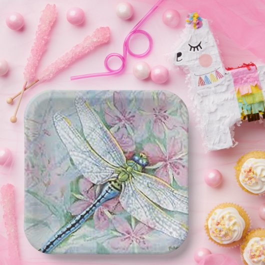 "Witte Libel" Papieren Bordje (Feest)