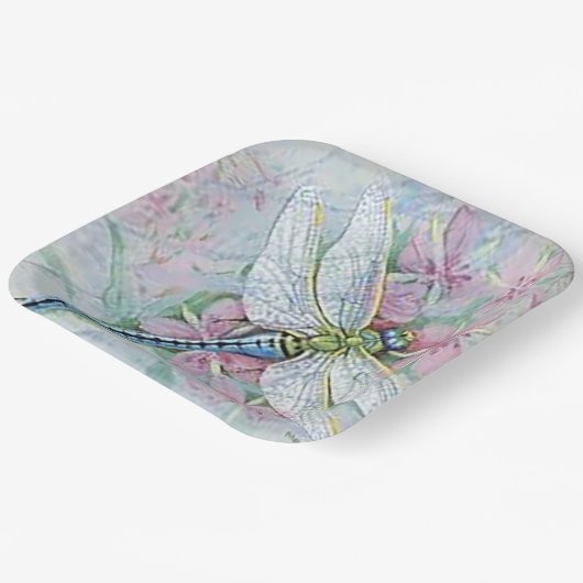 "Witte Libel" Papieren Bordje (Gebogen)