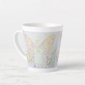 Witte Licht Guardian Angel Coffee Latte Cup Mok (Linkerhoek)