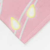 Witte lichten fleece deken (Hoek)