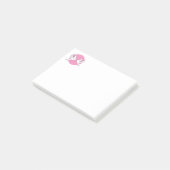 Witte Liefdesduiven Roze Trouwliefde - Duiven Post-it® Notes (Schuin)