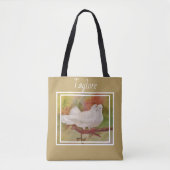 Witte Liefdesduiven Vogels Tote Bag (Voorkant)