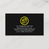 Witte Lightning Opladen Elektrische Circuit Home Visitekaartje (Achterkant)