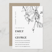 WITTE LIJN DIE STROOMVERANDERING DRAAGT DE DATUM K BEDANKKAART (Voorkant / Achterkant)