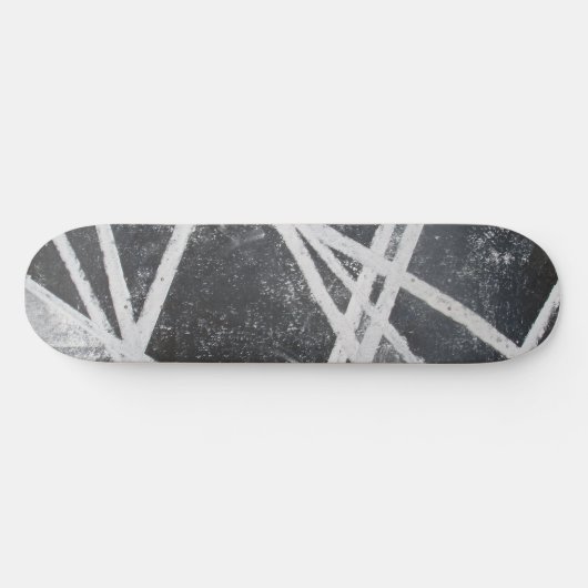 Witte lijnen Extreme Graffiti Persoonlijk Skateboard (Horizontaal)