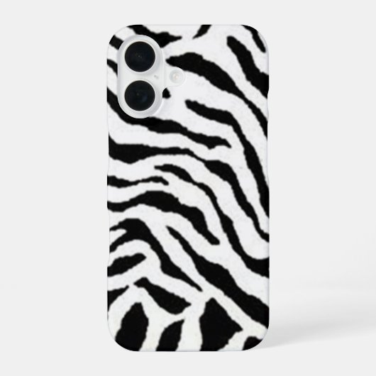 Witte lijnen iPhone 16 hoesje (Achterkant)