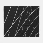 WITTE LIJNEN OP HET VELD TRACK FLEECE DEKEN (Voorkant (Horizontaal))