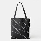 WITTE LIJNEN OP HET VELD TRACK TOTE BAG (Achterkant)