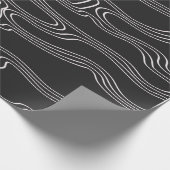 WITTE LIJNEN VORMEN PATROON CADEAUPAPIER (Hoek)