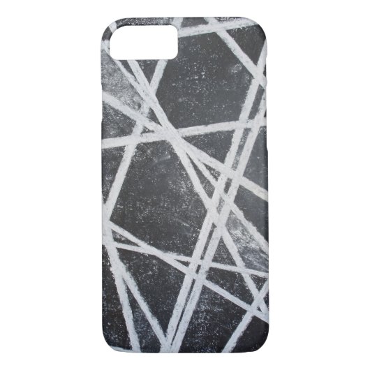 Witte Lijnen zwarte ruimtes cool abstract Case-Mate iPhone Case (Achterkant)