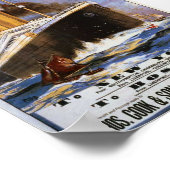  witte lijnreisposter poster (Hoek)