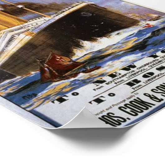  witte lijnreisposter poster (Hoek)