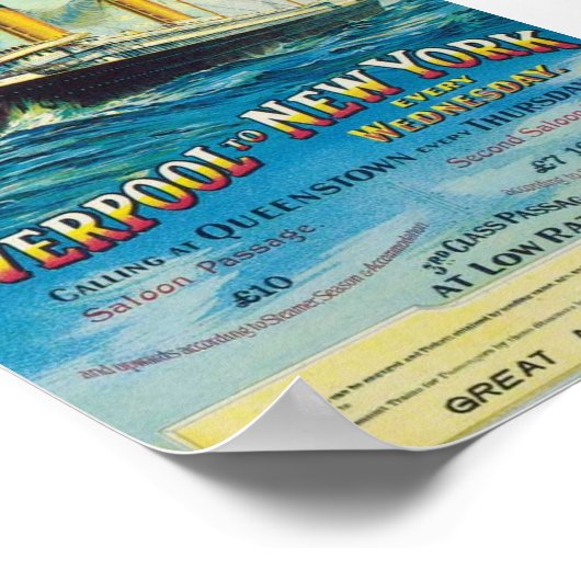  witte lijnreisposter poster (Hoek)