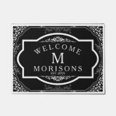 Witte Lijst Aangepaste achtergrond Deurmat (Voorkant)