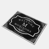 Witte  Lijst Aangepaste achtergrond Deurmat (Schuin)