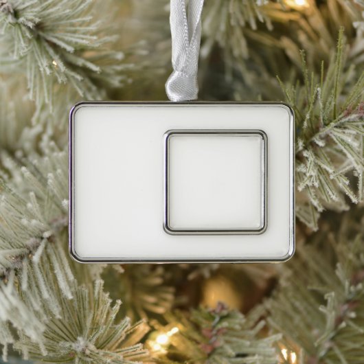 Witte lijst kerstornament (Boom)