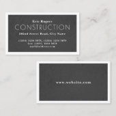 Witte lijsten faux betonnen blik visitekaartje (Voorkant / Achterkant)