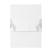 Witte Lila en babyblauwe Rozen Uitnodigingen Wikkel (Achterkant Voorbeeld)