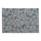 Witte Lila tuin Kussensloop (Achterkant-Rechts)