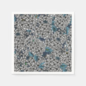 Witte Lila tuin Servet (Voorkant)