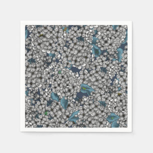 Witte Lila tuin Servet