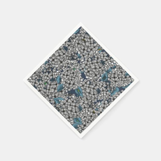 Witte Lila tuin Servet (Hoek)