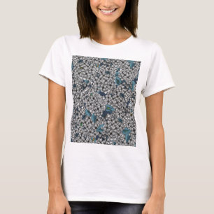 Witte Lila tuin T-shirt