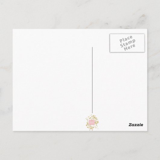 Witte Lilacs Spring bloemen Stilllife Floral Text Briefkaart (Achterkant)