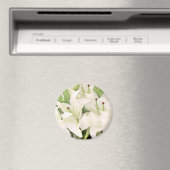 Witte Lilies, Lilies of love_ Magneet (Insitu (Vaatwasser))