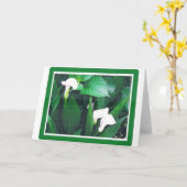 WITTE LILLIES KAART (Gele Bloem)