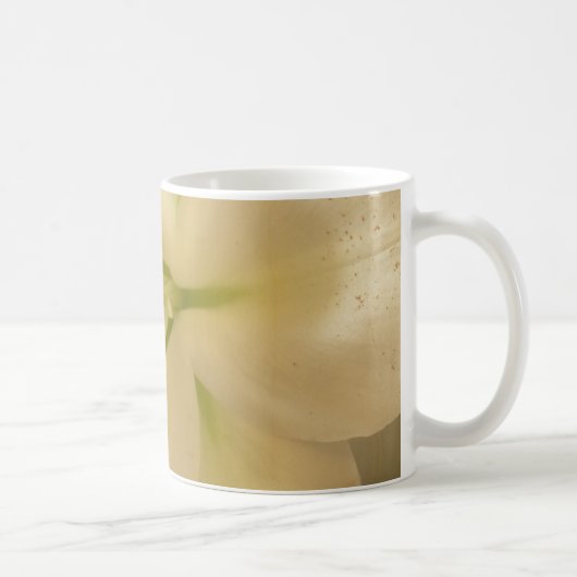 Witte Lillum Bloem 325 ml Klassieke Witte Mok (Rechts)