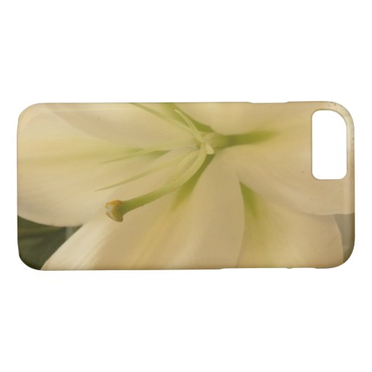Witte Lillum Bloem Apple iPhone 7, nauwelijks daar Case-Mate iPhone Case (Achterkant (Horizontaal))
