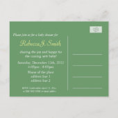 witte lilly bloemen baby shower briefkaarten (Achterkant)