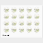 Witte Lily bruiloft adres label Stickers (Vel)