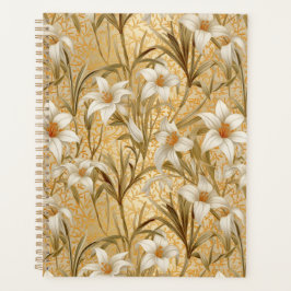 Witte Lily Chiyogami Planner