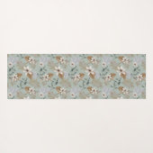  witte Lily Floral Yogamat (Achterkant (horizontaal))