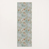  witte Lily Floral Yogamat (Achterkant)