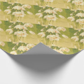 -witte Lily van de vallei Cadeaupapier (Hoek)