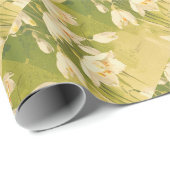 -witte Lily van de vallei Cadeaupapier (Rol Hoek)