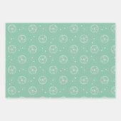 Witte Limoen Fruit Patroon Green Wrapping Paper (Voorkant 3)