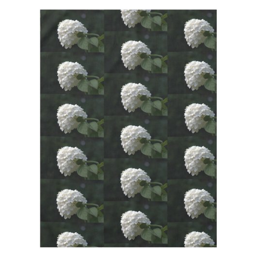 Witte Limoen Hydrangea Bloemen Tafelkleed (Voorkant)
