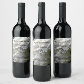 Witte Limoen Hydrangea bruiloft Dank u Wijn Etiket (Flessen)