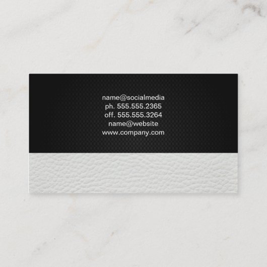 witte limousine | Rijdiensten Visitekaartje (Achterkant)